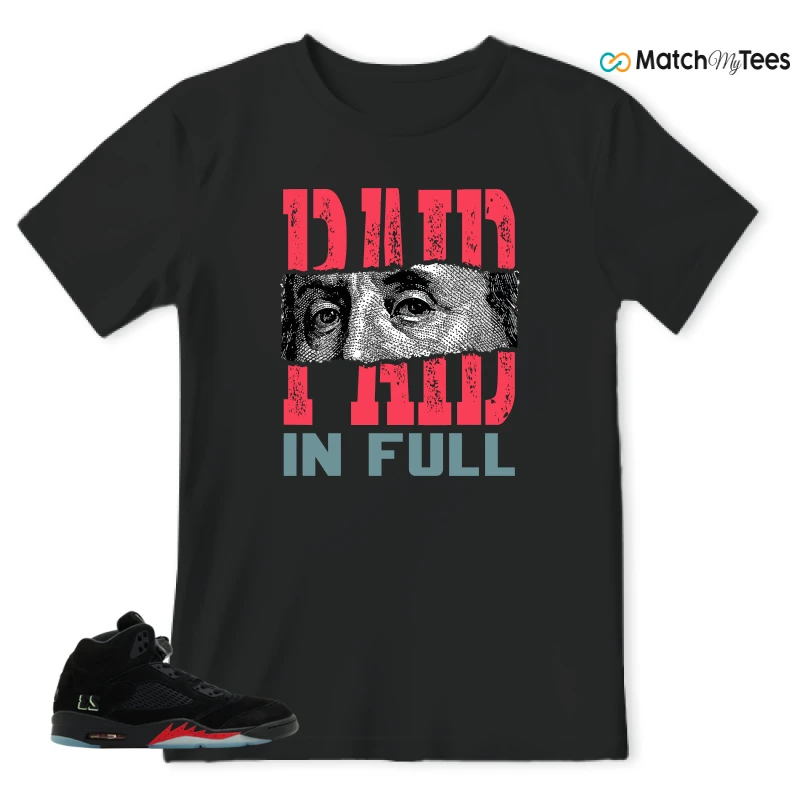 NIKE AIR JORDAN 5 RETRO HALLOWEEN SNEAKER Matching Tees t-shirt