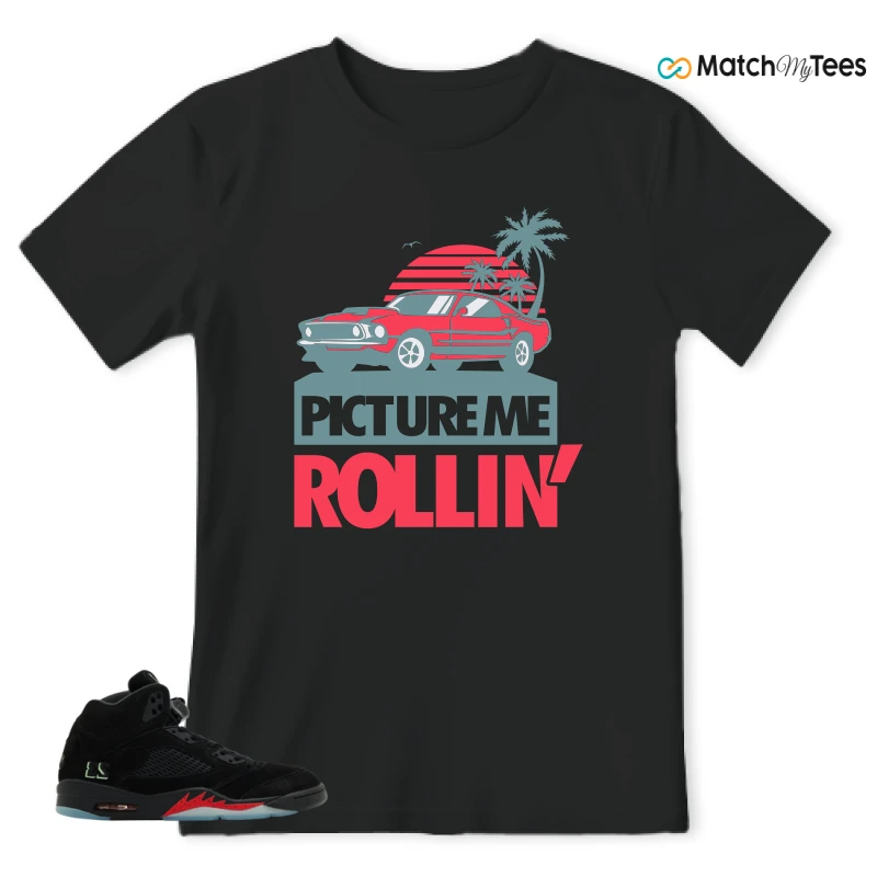 NIKE AIR JORDAN 5 RETRO HALLOWEEN SNEAKER Matching Tees t-shirt