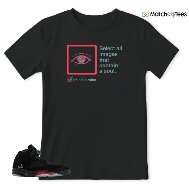NIKE AIR JORDAN 5 RETRO HALLOWEEN SNEAKER Matching Tees t-shirt