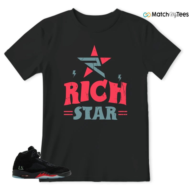 NIKE AIR JORDAN 5 RETRO HALLOWEEN SNEAKER Matching Tees t-shirt