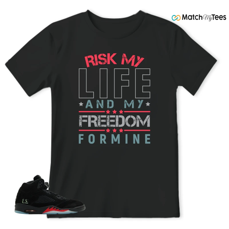 NIKE AIR JORDAN 5 RETRO HALLOWEEN SNEAKER Matching Tees t-shirt