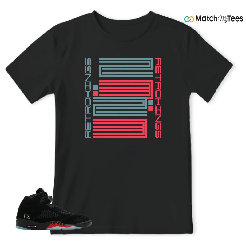 NIKE AIR JORDAN 5 RETRO HALLOWEEN SNEAKER Matching Tees t-shirt