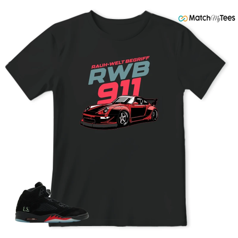 NIKE AIR JORDAN 5 RETRO HALLOWEEN SNEAKER Matching Tees t-shirt