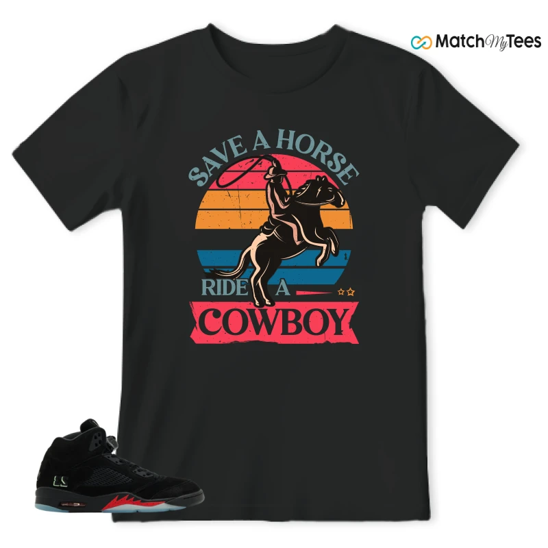 NIKE AIR JORDAN 5 RETRO HALLOWEEN SNEAKER Matching Tees t-shirt