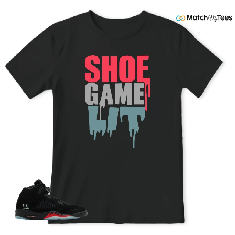 NIKE AIR JORDAN 5 RETRO HALLOWEEN SNEAKER Matching Tees t-shirt