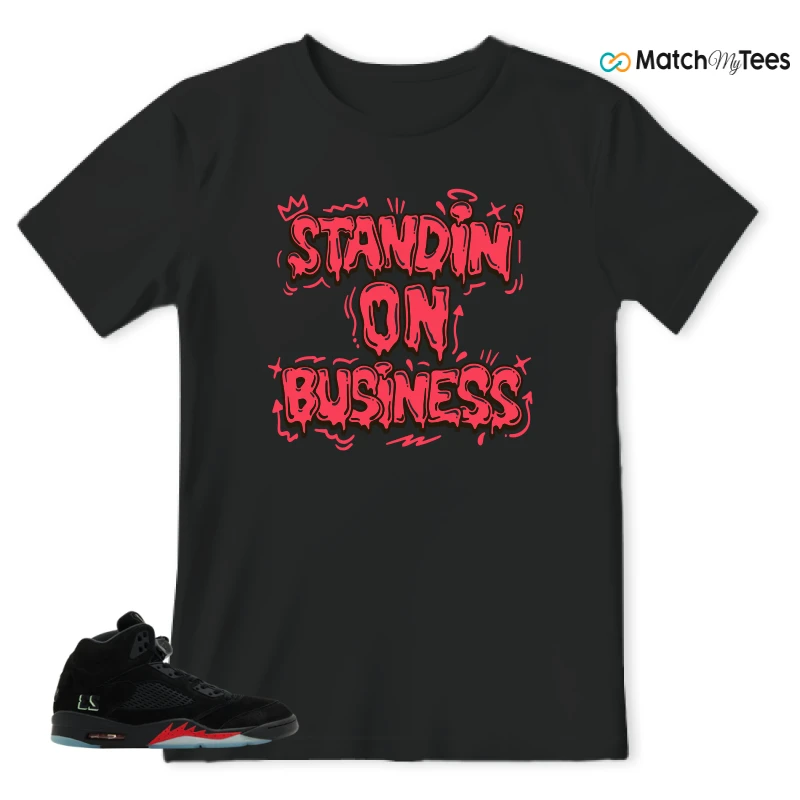 NIKE AIR JORDAN 5 RETRO HALLOWEEN SNEAKER Matching Tees t-shirt