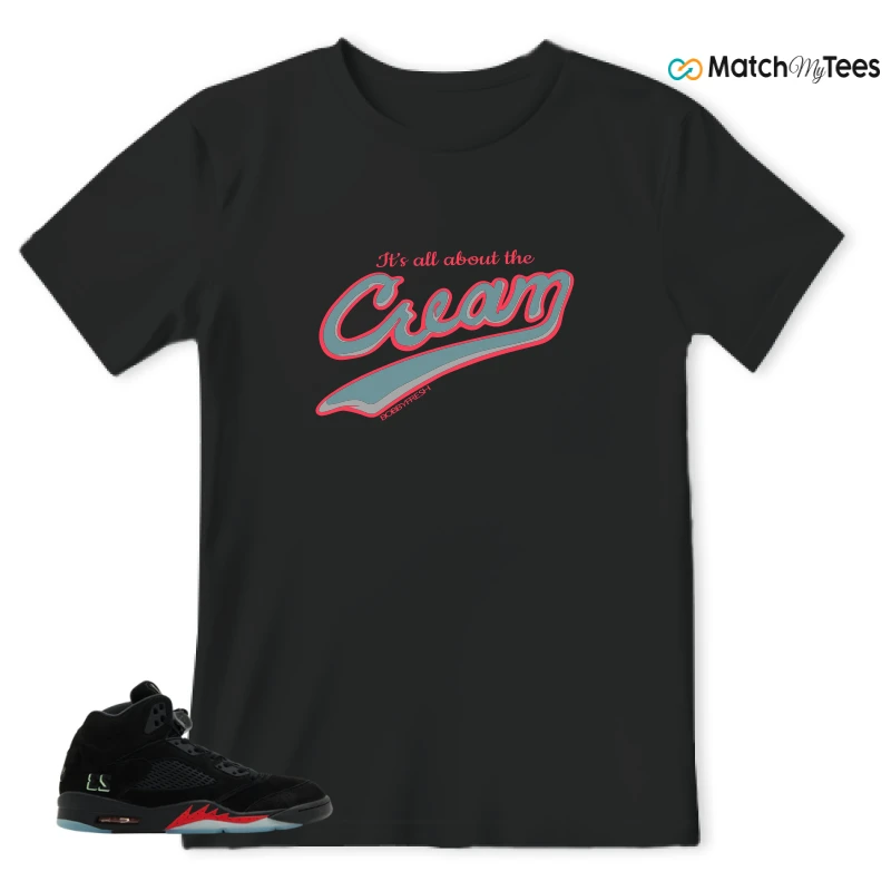NIKE AIR JORDAN 5 RETRO HALLOWEEN SNEAKER Matching Tees t-shirt