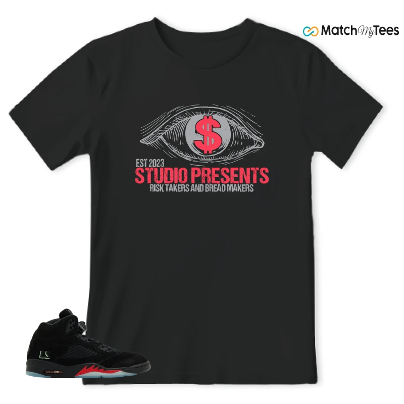 NIKE AIR JORDAN 5 RETRO HALLOWEEN SNEAKER Matching Tees t-shirt