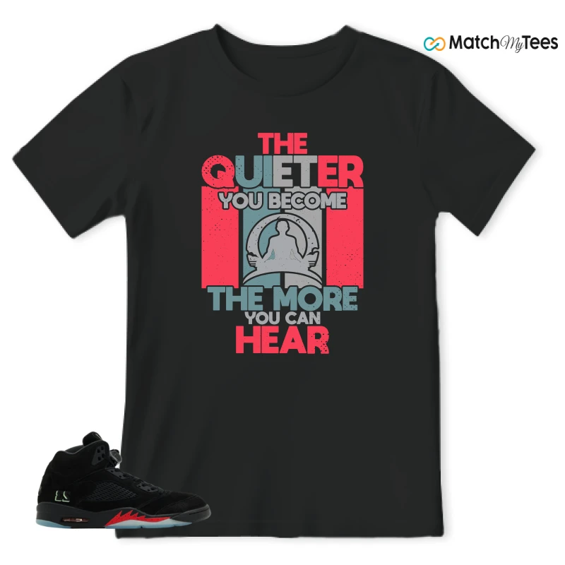 NIKE AIR JORDAN 5 RETRO HALLOWEEN SNEAKER Matching Tees t-shirt