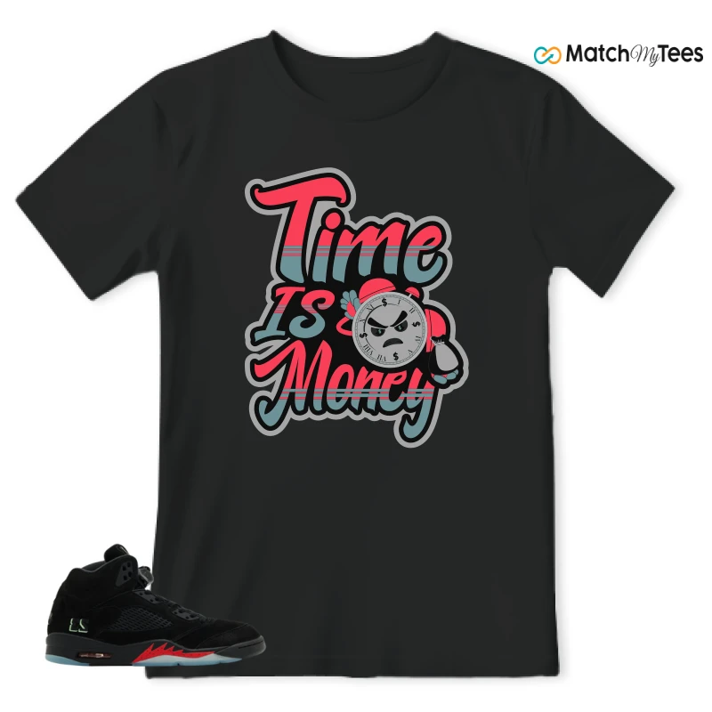 NIKE AIR JORDAN 5 RETRO HALLOWEEN SNEAKER Matching Tees t-shirt