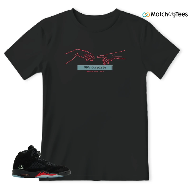 NIKE AIR JORDAN 5 RETRO HALLOWEEN SNEAKER Matching Tees t-shirt