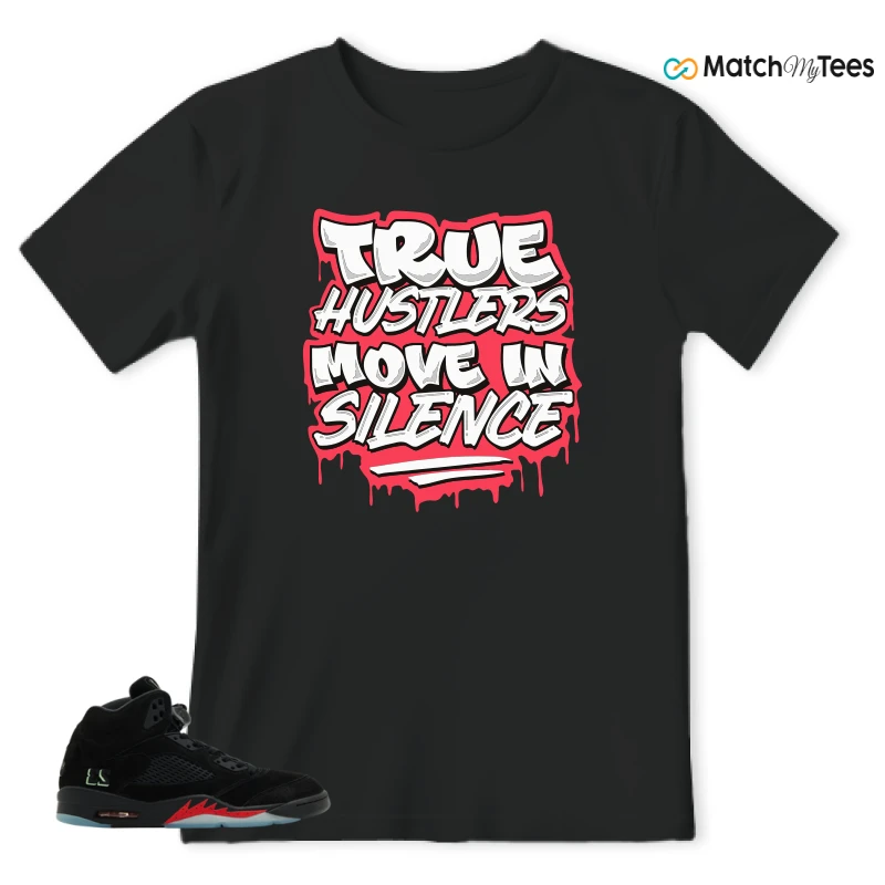 NIKE AIR JORDAN 5 RETRO HALLOWEEN SNEAKER Matching Tees t-shirt