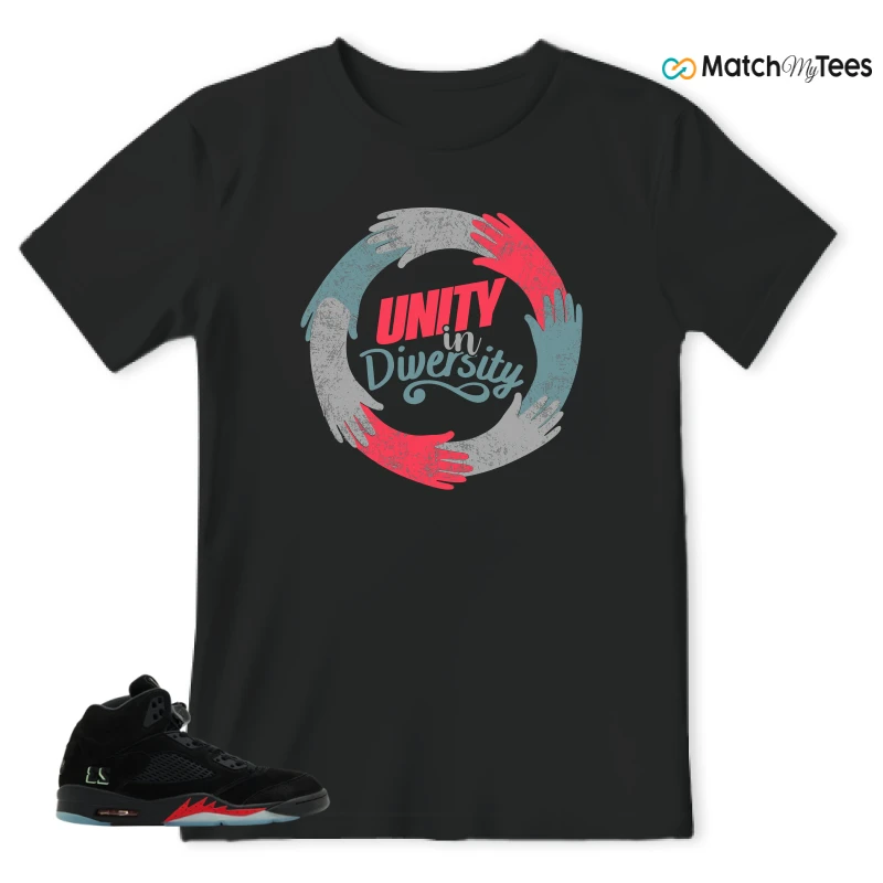 NIKE AIR JORDAN 5 RETRO HALLOWEEN SNEAKER Matching Tees t-shirt