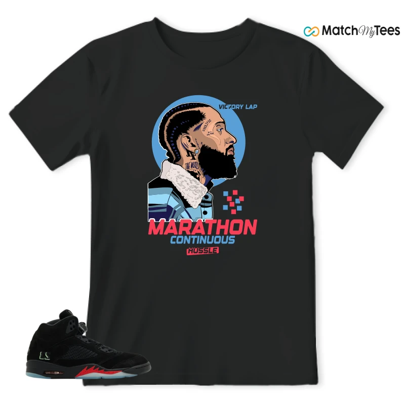 NIKE AIR JORDAN 5 RETRO HALLOWEEN SNEAKER Matching Tees t-shirt