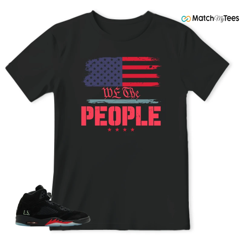 NIKE AIR JORDAN 5 RETRO HALLOWEEN SNEAKER Matching Tees t-shirt