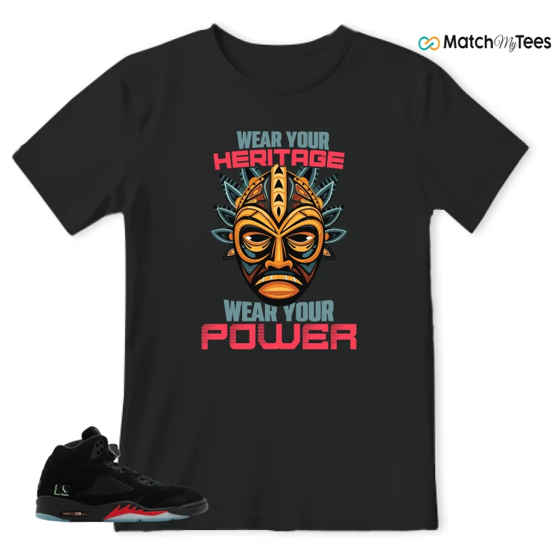 NIKE AIR JORDAN 5 RETRO HALLOWEEN SNEAKER Matching Tees t-shirt