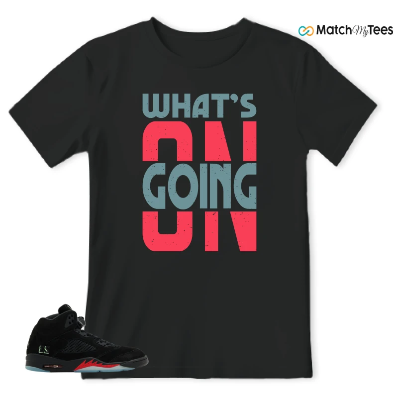 NIKE AIR JORDAN 5 RETRO HALLOWEEN SNEAKER Matching Tees t-shirt