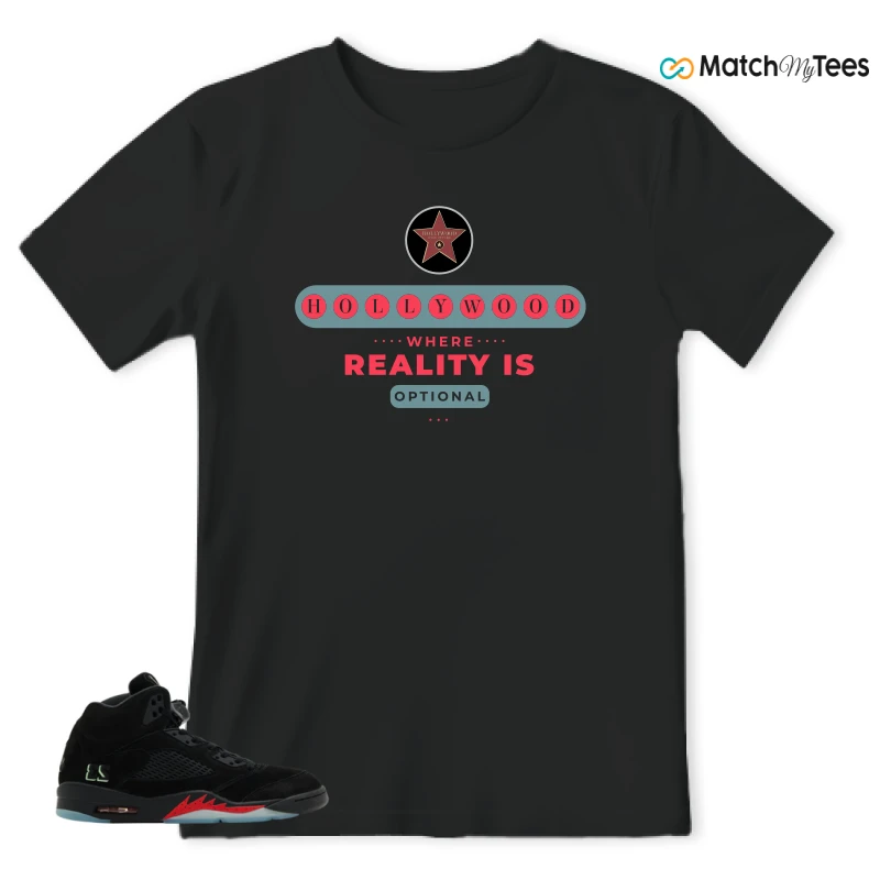 NIKE AIR JORDAN 5 RETRO HALLOWEEN SNEAKER Matching Tees t-shirt