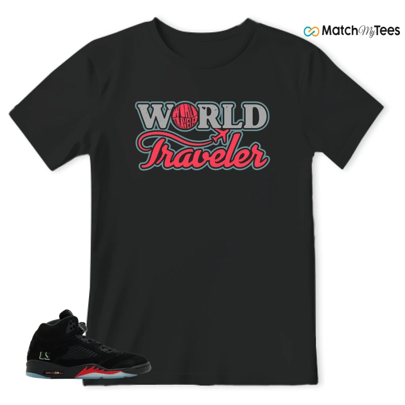NIKE AIR JORDAN 5 RETRO HALLOWEEN SNEAKER Matching Tees t-shirt