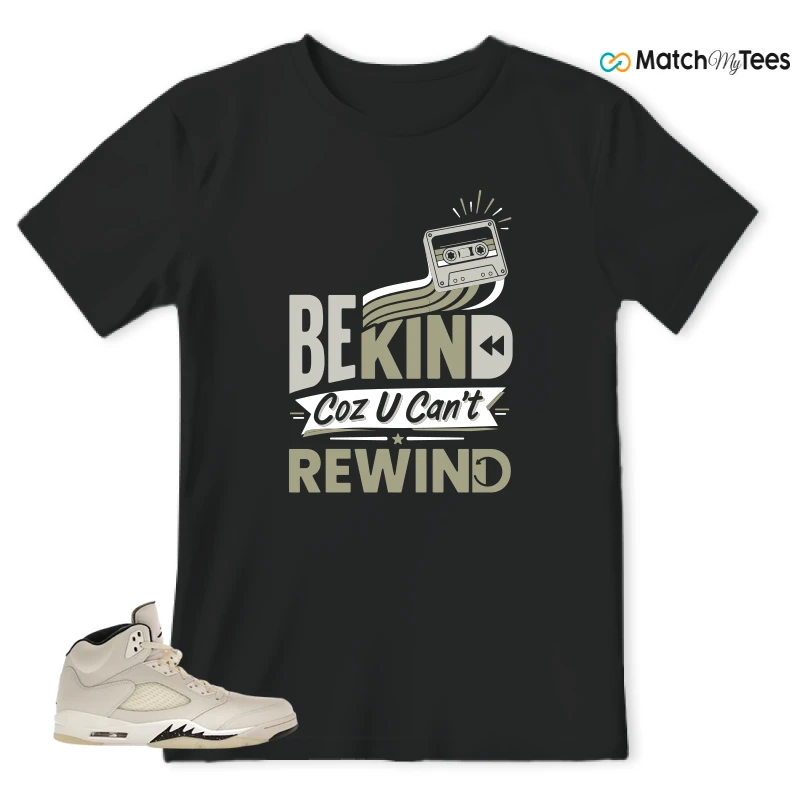 NIKE AIR JORDAN 5 RETRO SAIL SNEAKER Matching Tees t-shirt