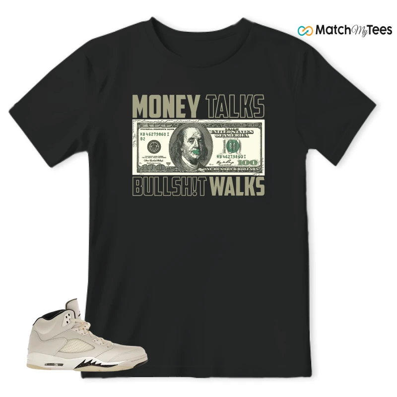 NIKE AIR JORDAN 5 RETRO SAIL SNEAKER Matching Tees t-shirt
