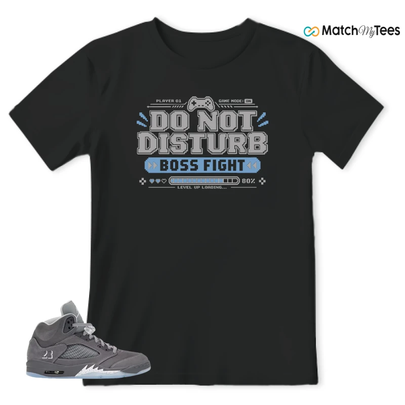 NIKE AIR JORDAN 5 RETRO WOLF GREY 2026 SNEAKER Matching Tees t-shirt