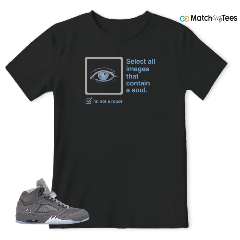 NIKE AIR JORDAN 5 RETRO WOLF GREY 2026 SNEAKER Matching Tees t-shirt