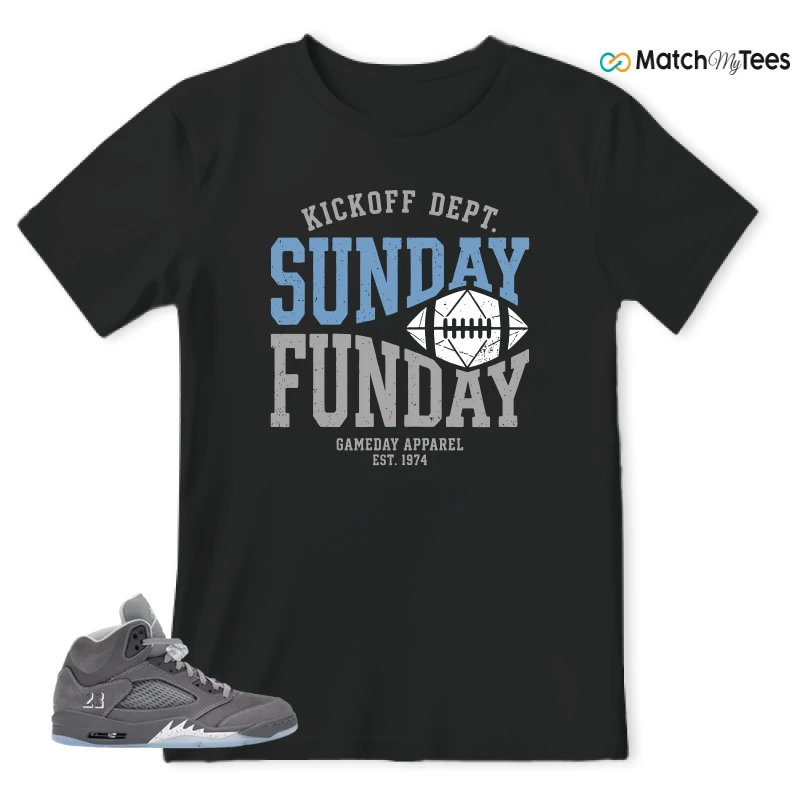 NIKE AIR JORDAN 5 RETRO WOLF GREY 2026 SNEAKER Matching Tees t-shirt