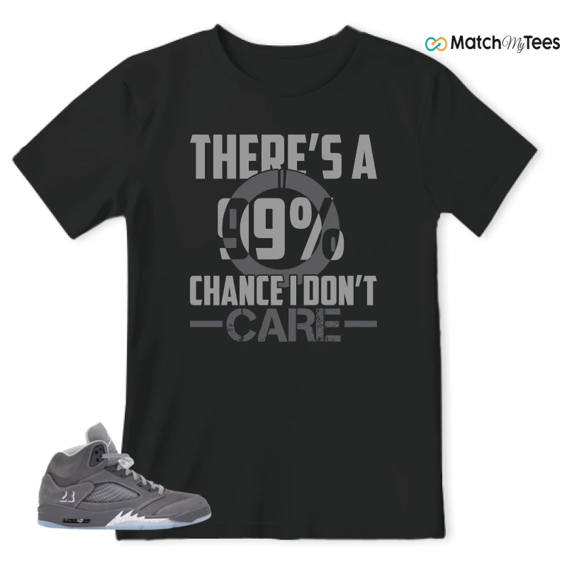 NIKE AIR JORDAN 5 WOLF GREY SNEAKER Matching Tees t-shirt