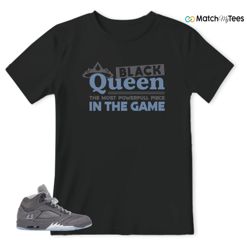 NIKE AIR JORDAN 5 WOLF GREY SNEAKER Matching Tees t-shirt