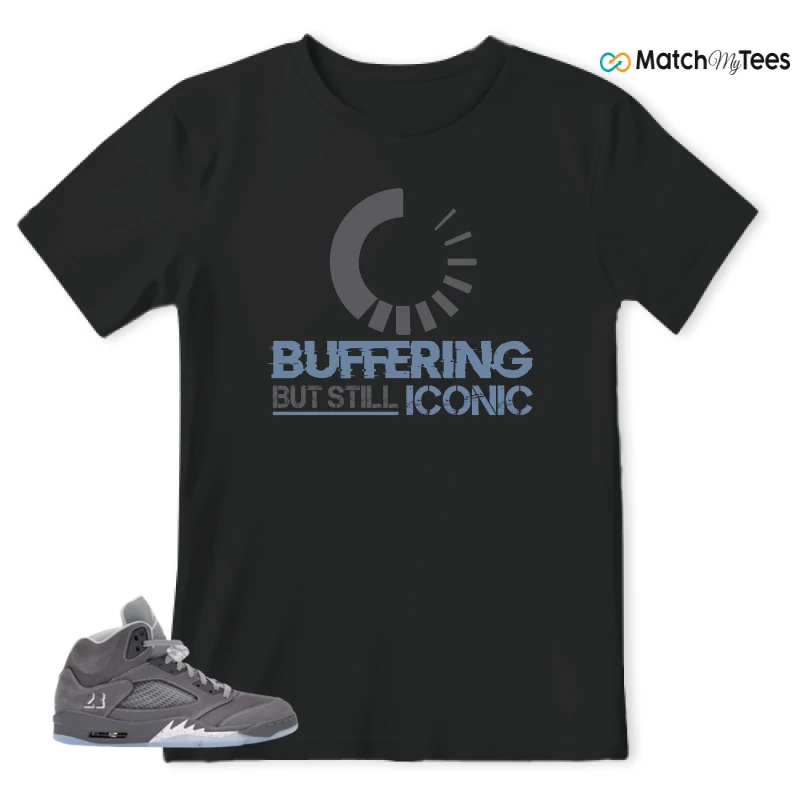 NIKE AIR JORDAN 5 WOLF GREY SNEAKER Matching Tees t-shirt