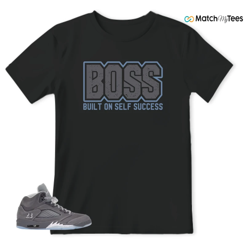 NIKE AIR JORDAN 5 WOLF GREY SNEAKER Matching Tees t-shirt