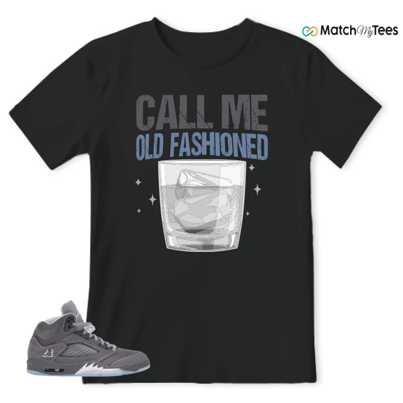 NIKE AIR JORDAN 5 WOLF GREY SNEAKER Matching Tees t-shirt