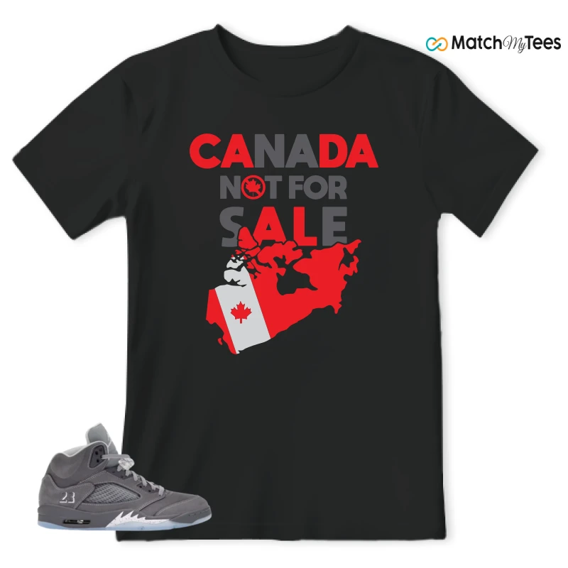 NIKE AIR JORDAN 5 WOLF GREY SNEAKER Matching Tees t-shirt