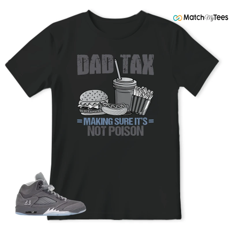 NIKE AIR JORDAN 5 WOLF GREY SNEAKER Matching Tees t-shirt