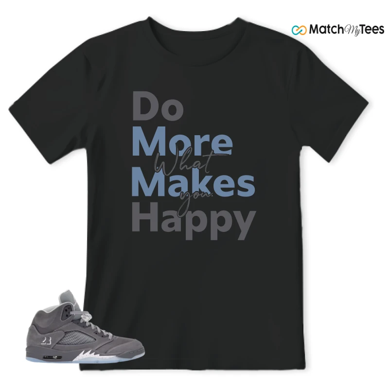 NIKE AIR JORDAN 5 WOLF GREY SNEAKER Matching Tees t-shirt