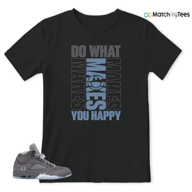 NIKE AIR JORDAN 5 WOLF GREY SNEAKER Matching Tees t-shirt