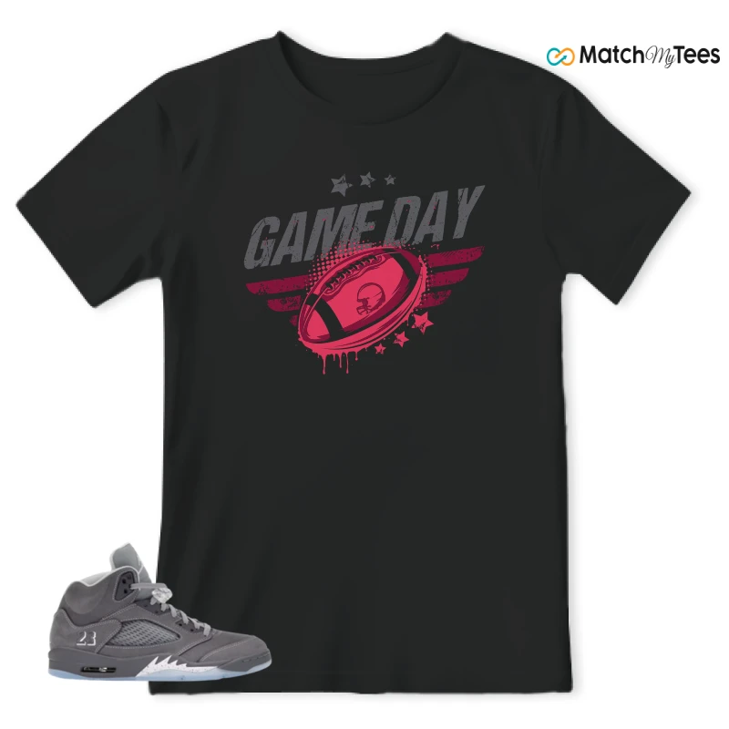 NIKE AIR JORDAN 5 WOLF GREY SNEAKER Matching Tees t-shirt