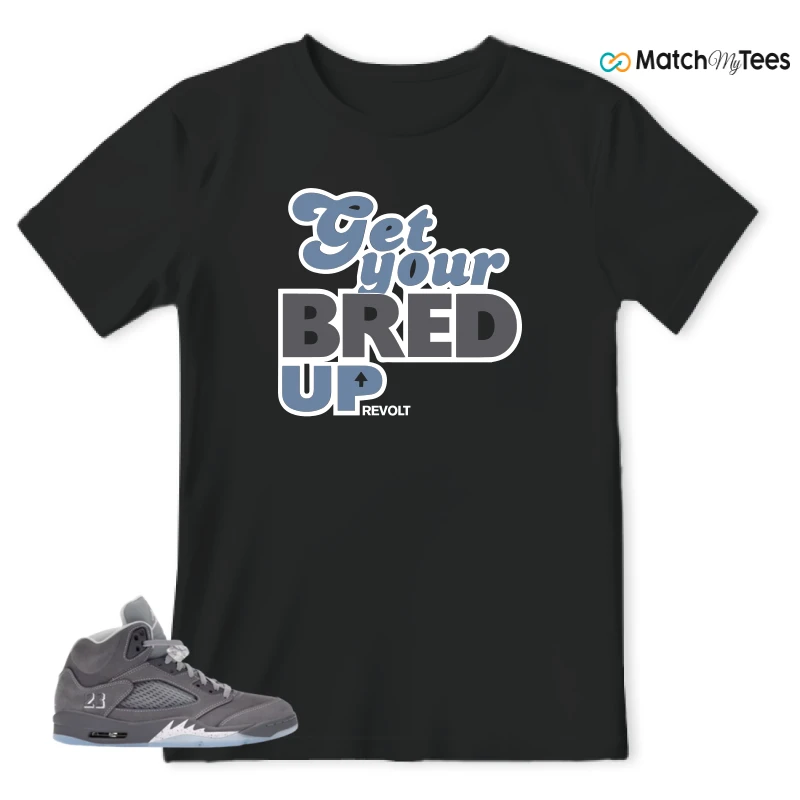 NIKE AIR JORDAN 5 WOLF GREY SNEAKER Matching Tees t-shirt