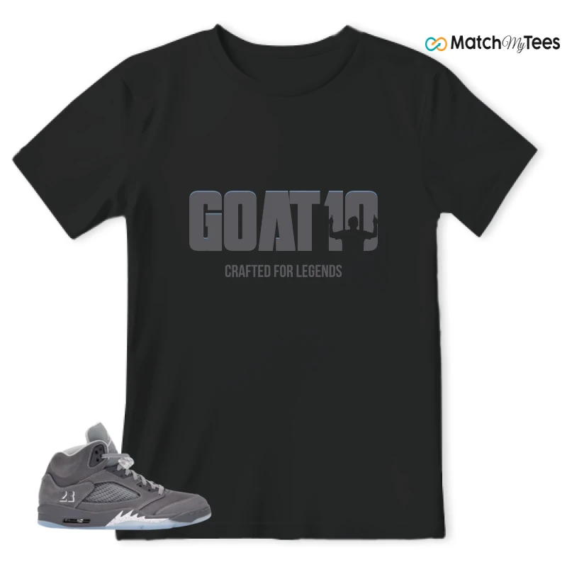NIKE AIR JORDAN 5 WOLF GREY SNEAKER Matching Tees t-shirt