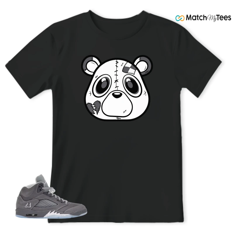 NIKE AIR JORDAN 5 WOLF GREY SNEAKER Matching Tees t-shirt