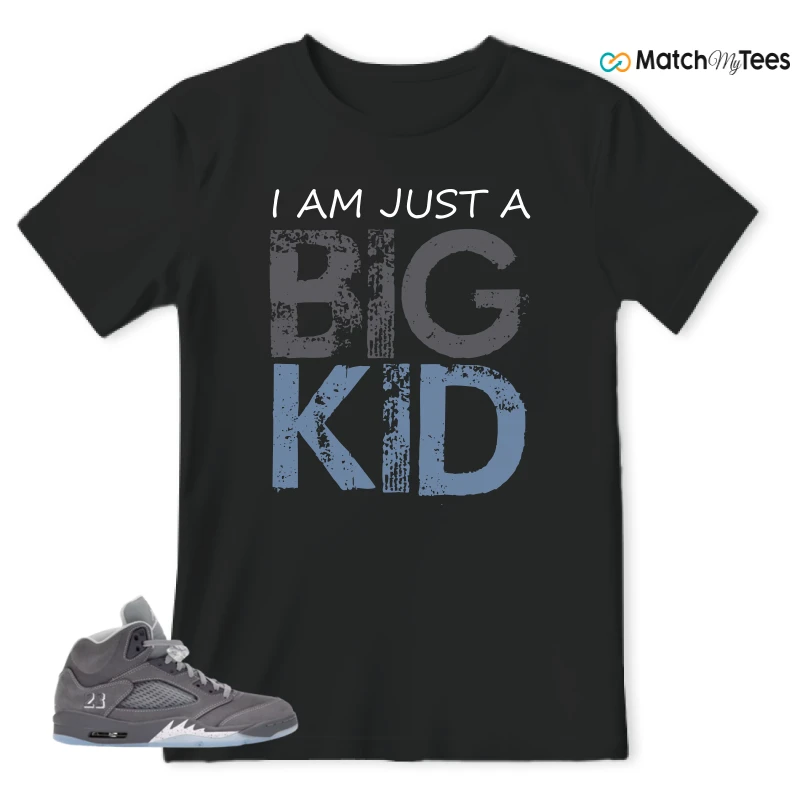 NIKE AIR JORDAN 5 WOLF GREY SNEAKER Matching Tees t-shirt