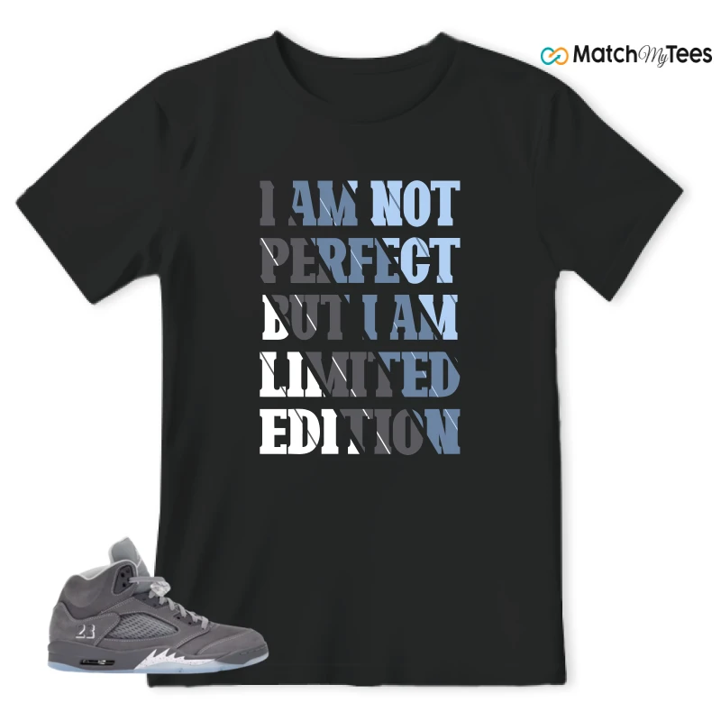 NIKE AIR JORDAN 5 WOLF GREY SNEAKER Matching Tees t-shirt