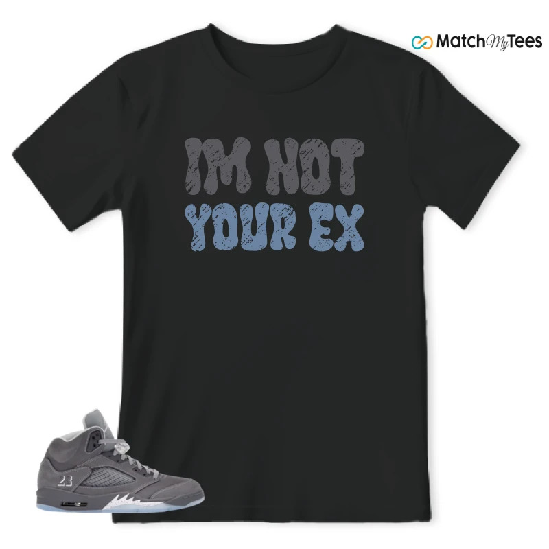 NIKE AIR JORDAN 5 WOLF GREY SNEAKER Matching Tees t-shirt