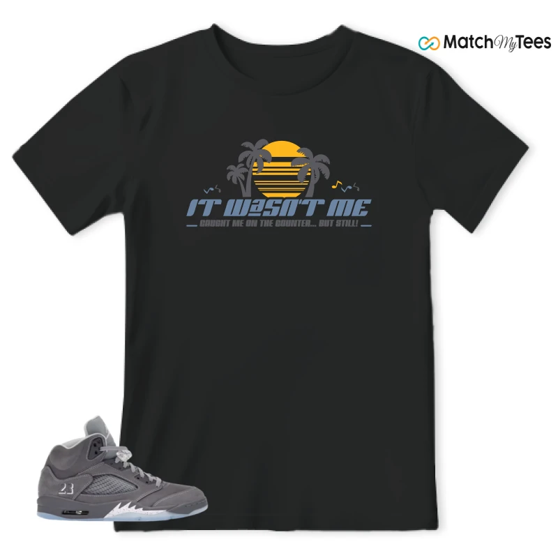 NIKE AIR JORDAN 5 WOLF GREY SNEAKER Matching Tees t-shirt