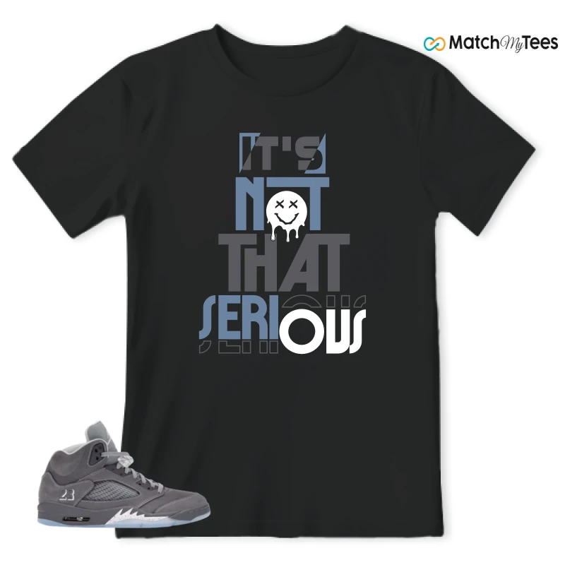 NIKE AIR JORDAN 5 WOLF GREY SNEAKER Matching Tees t-shirt
