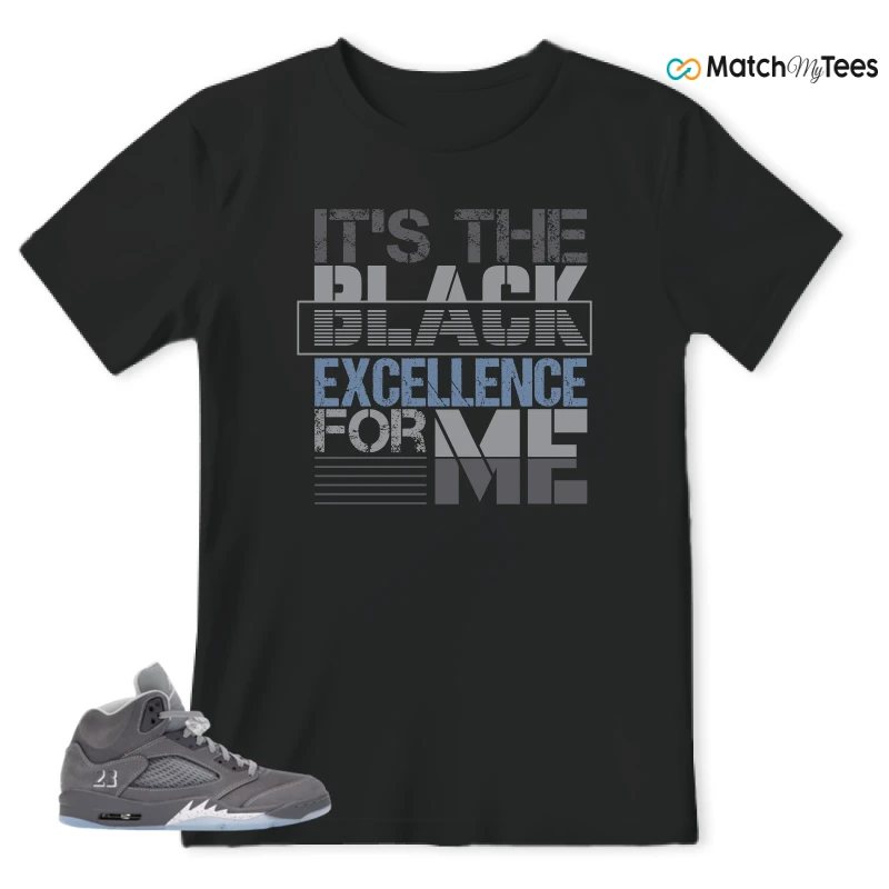 NIKE AIR JORDAN 5 WOLF GREY SNEAKER Matching Tees t-shirt