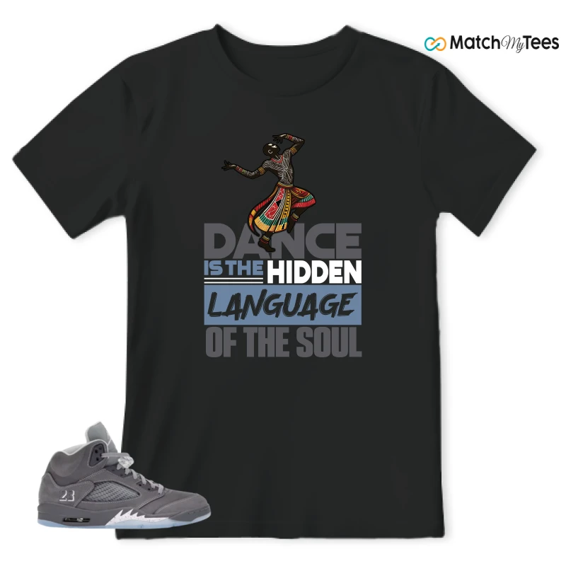 NIKE AIR JORDAN 5 WOLF GREY SNEAKER Matching Tees t-shirt
