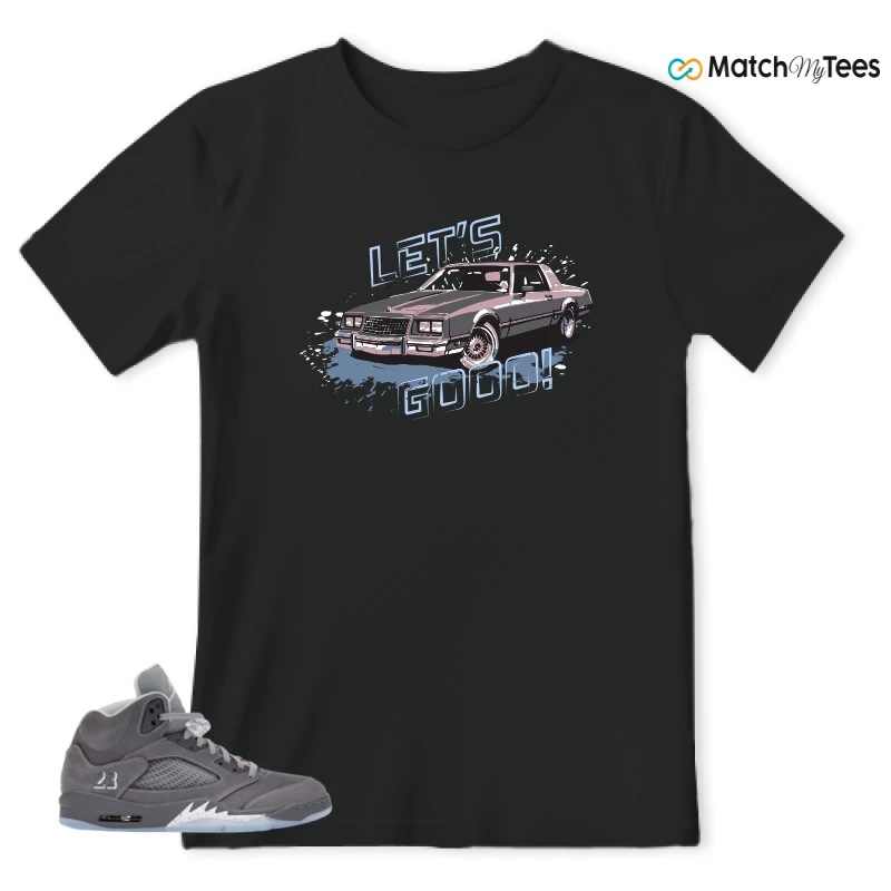 NIKE AIR JORDAN 5 WOLF GREY SNEAKER Matching Tees t-shirt