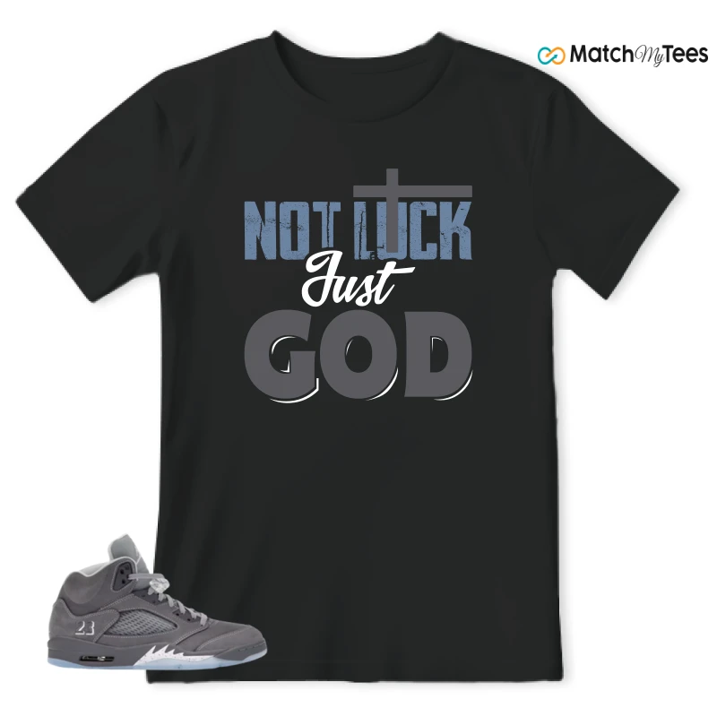 NIKE AIR JORDAN 5 WOLF GREY SNEAKER Matching Tees t-shirt